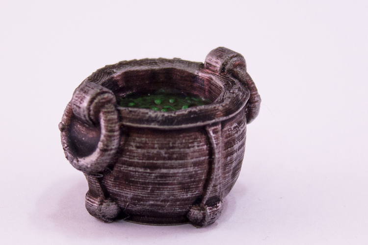 HG3D Household Cauldron- 28mm 3D Print 118947 HG3D Household Cauldron- 28mm 3D Print 118947