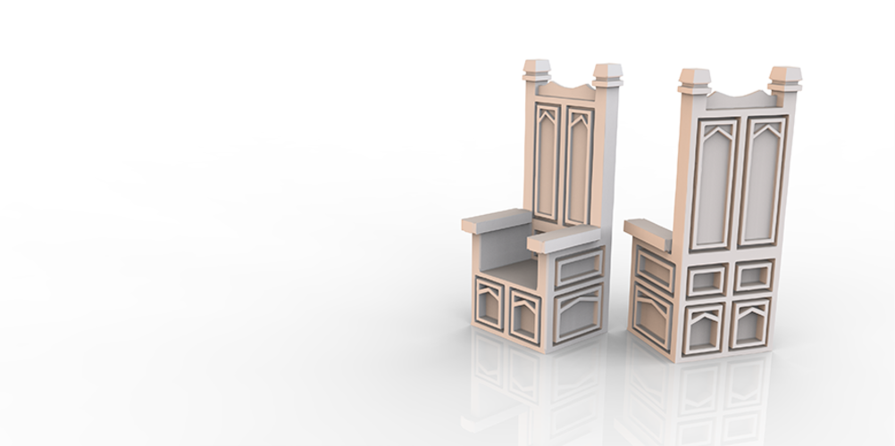 HG3D Household Chair - 28mm 3D Print 118951 HG3D Household Chair - 28mm 3D Print 118951