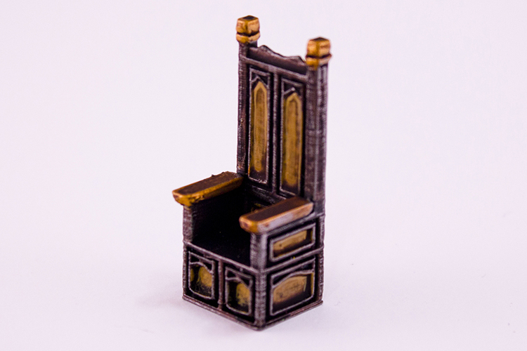 HG3D Household Chair - 28mm 3D Print 118955 HG3D Household Chair - 28mm 3D Print 118955