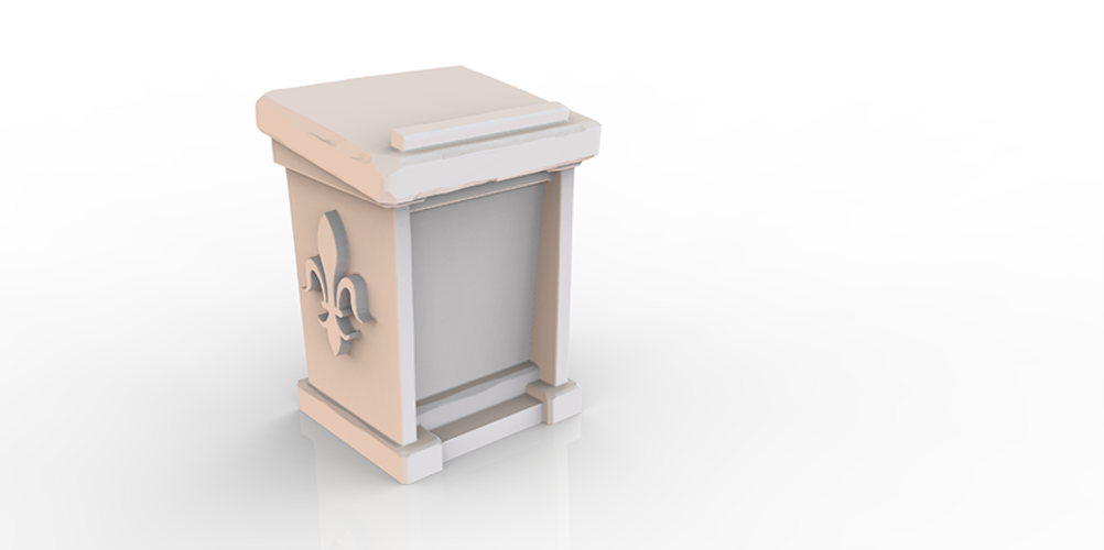HG3D Household Lectern - 28mm 3D Print 118959 HG3D Household Lectern - 28mm 3D Print 118959