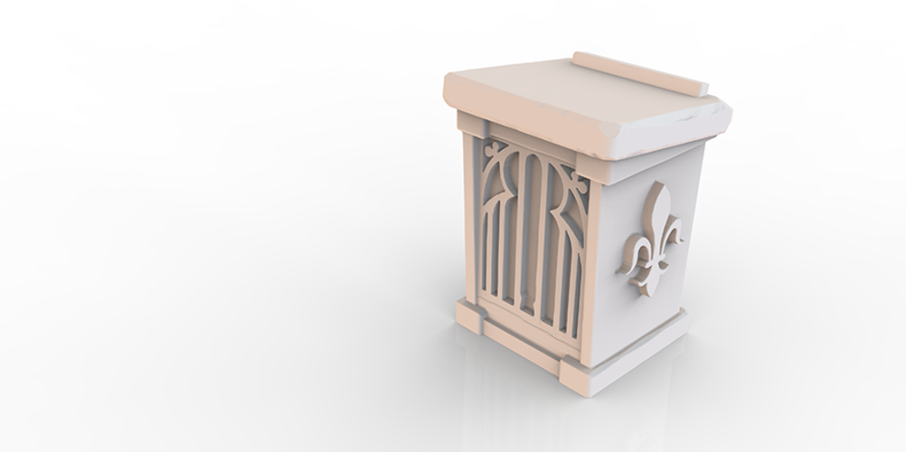 HG3D Household Lectern - 28mm 3D Print 118960 HG3D Household Lectern - 28mm 3D Print 118960