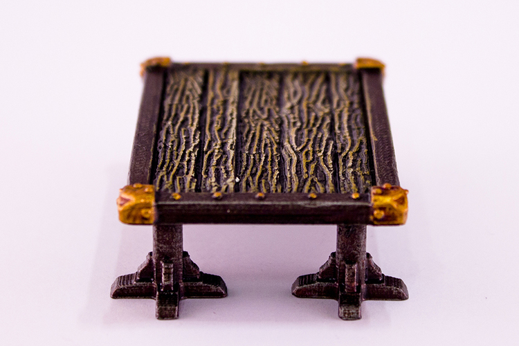 HG3D Household Table - 28mm 3D Print 118967 HG3D Household Table - 28mm 3D Print 118967
