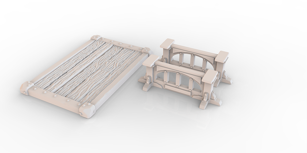 HG3D Household Table - 28mm 3D Print 118968 HG3D Household Table - 28mm 3D Print 118968
