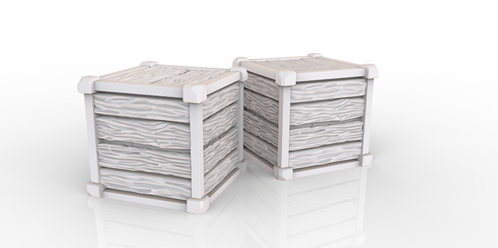 HG3D Storage Crate - 28mm 3D Print 118980 HG3D Storage Crate - 28mm 3D Print 118980