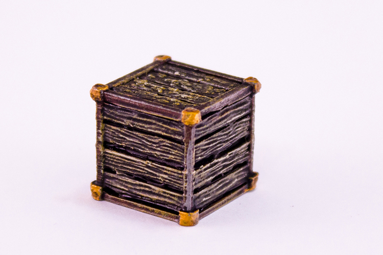 HG3D Storage Crate - 28mm 3D Print 118987 HG3D Storage Crate - 28mm 3D Print 118987