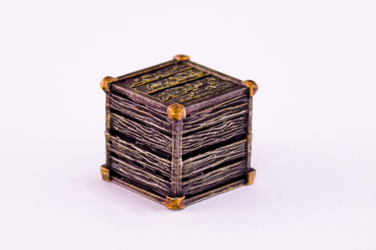 HG3D Storage Crate - 28mm 3D Print 118988 HG3D Storage Crate - 28mm 3D Print 118988