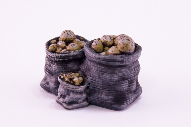 HG3D Storage Sacks - 28mm 3D Print 119005 HG3D Storage Sacks - 28mm 3D Print 119005