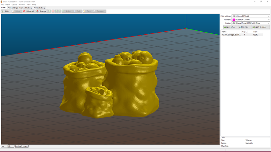 HG3D Storage Sacks - 28mm 3D Print 119014 HG3D Storage Sacks - 28mm 3D Print 119014