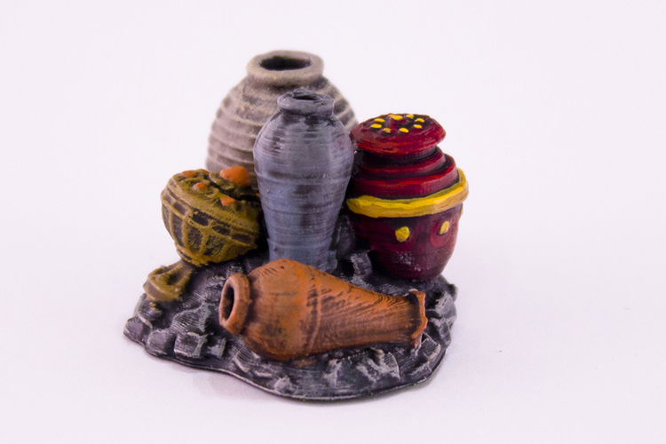 HG3D Storage Urns - 28mm 3D Print 119044 HG3D Storage Urns - 28mm 3D Print 119044