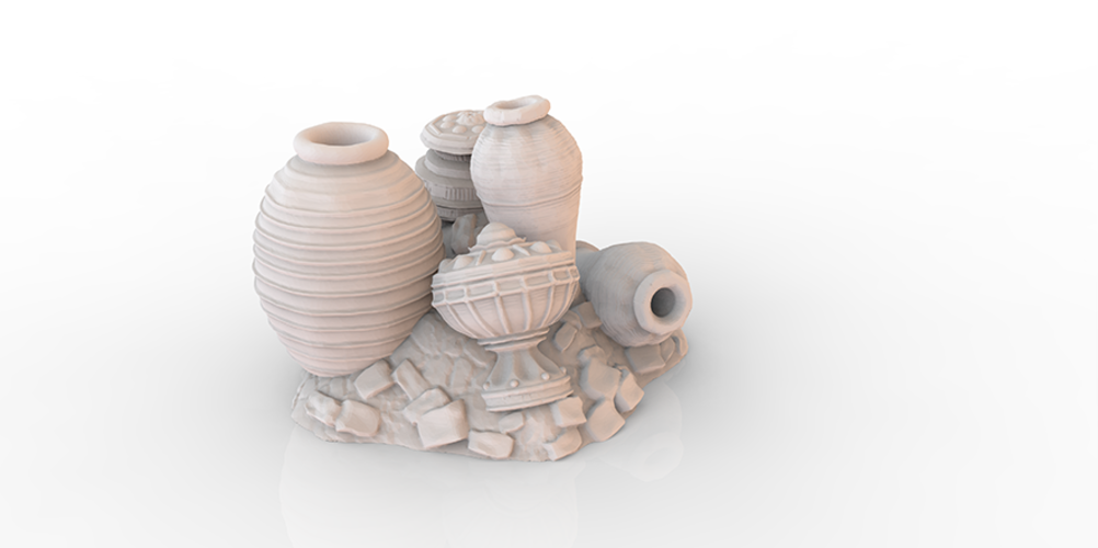 HG3D Storage Urns - 28mm 3D Print 119050 HG3D Storage Urns - 28mm 3D Print 119050