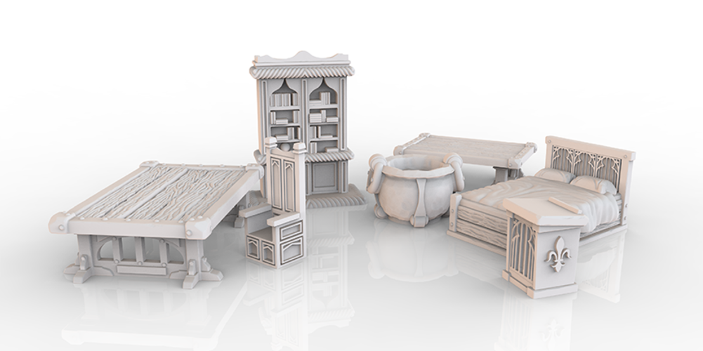 HG3D Household Bundle Pack - 28mm 3D Print 119066 HG3D Household Bundle Pack - 28mm 3D Print 119066