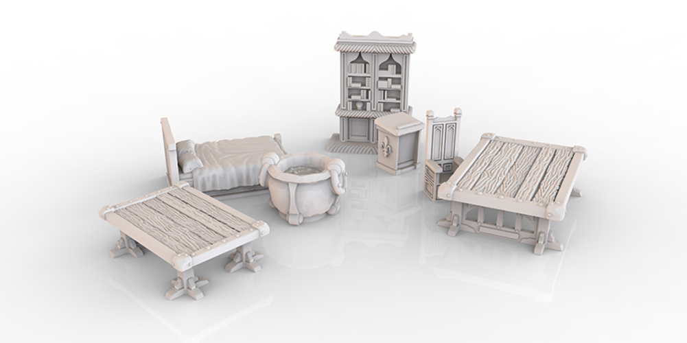 HG3D Household Bundle Pack - 28mm 3D Print 119067 HG3D Household Bundle Pack - 28mm 3D Print 119067
