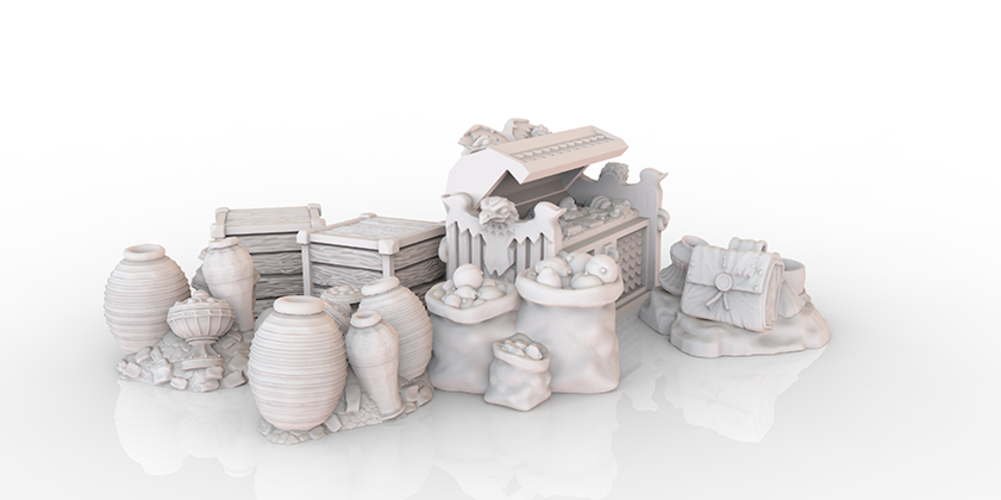 HG3D Storage Pack - 28mm 3D Print 119072 HG3D Storage Pack - 28mm 3D Print 119072