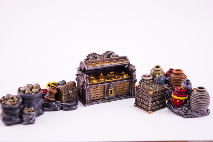 HG3D Storage Pack - 28mm 3D Print 119074 HG3D Storage Pack - 28mm 3D Print 119074