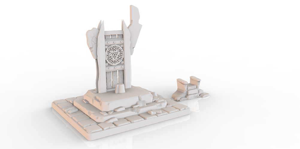 HG3D Throne of Forlorn - 28mm 3D Print 119127 HG3D Throne of Forlorn - 28mm 3D Print 119127