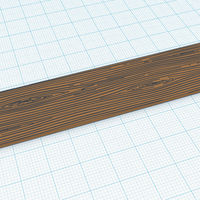 Small Wooden Plank (Grained) 3D Printing 119248