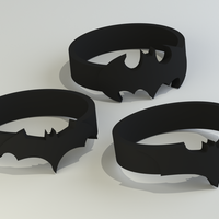 Small Batman Rings (sizes US 6 - 12)  3D Printing 119420