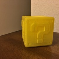 Small Mario Question Block with LED tea light candle cut out 3D Printing 119525