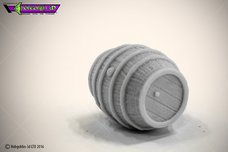 HG3D Dungeon Barrel - 28mm 3D Print 119730 HG3D Dungeon Barrel - 28mm 3D Print 119730