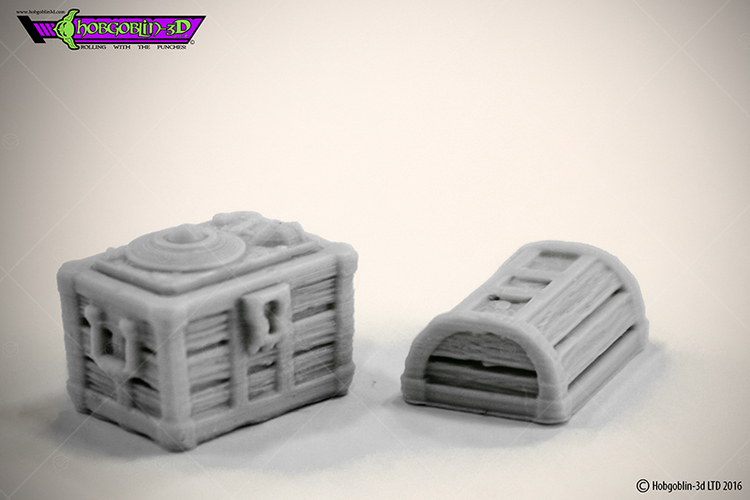 HG3D Dungeon Chest - 28mm 3D Print 119737 HG3D Dungeon Chest - 28mm 3D Print 119737