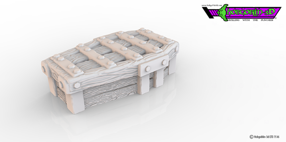 HG3D Dungeon Coffin - 28mm 3D Print 119739 HG3D Dungeon Coffin - 28mm 3D Print 119739