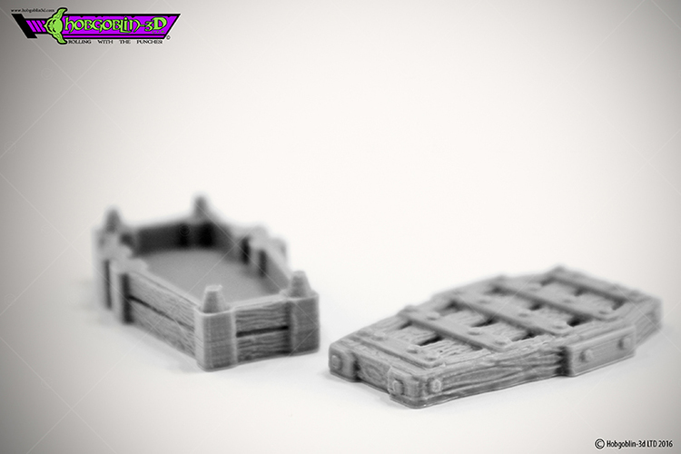 HG3D Dungeon Coffin - 28mm 3D Print 119741 HG3D Dungeon Coffin - 28mm 3D Print 119741