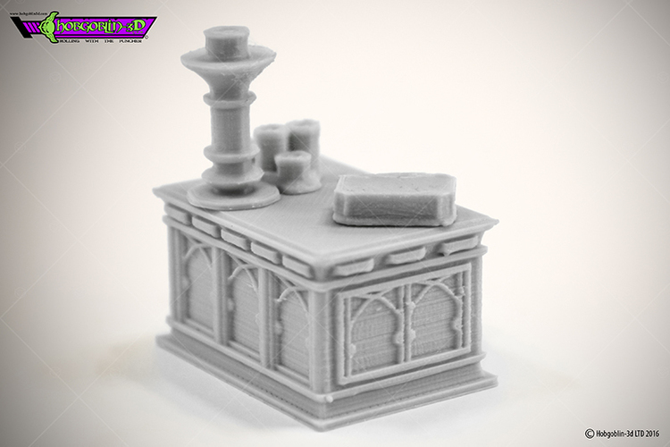HG3D Worship Altar - 28mm 3D Print 119753 HG3D Worship Altar - 28mm 3D Print 119753