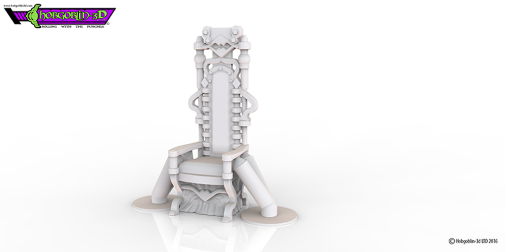 HG3D Worship Comfy Chair - 28mm 3D Print 119754 HG3D Worship Comfy Chair - 28mm 3D Print 119754