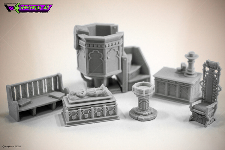 HG3D Worship Pack- 28mm 3D Print 119780 HG3D Worship Pack- 28mm 3D Print 119780