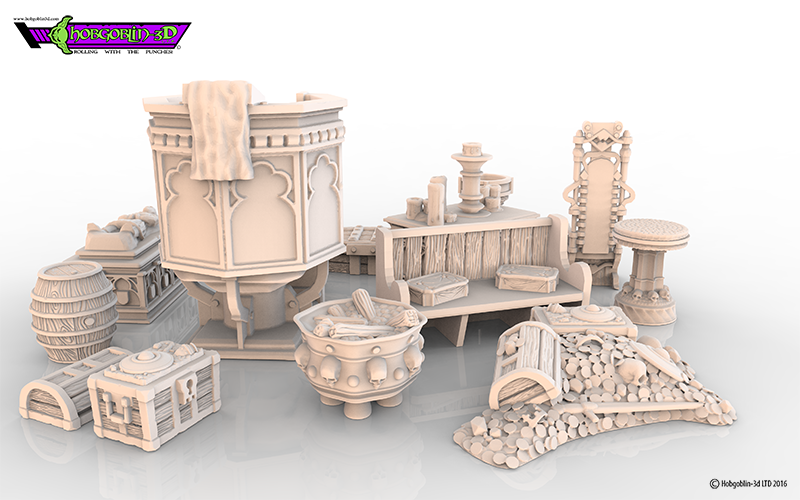 HG3D Dungeon&Worship Mega Pack 3D Print 119792 HG3D Dungeon&Worship Mega Pack 3D Print 119792