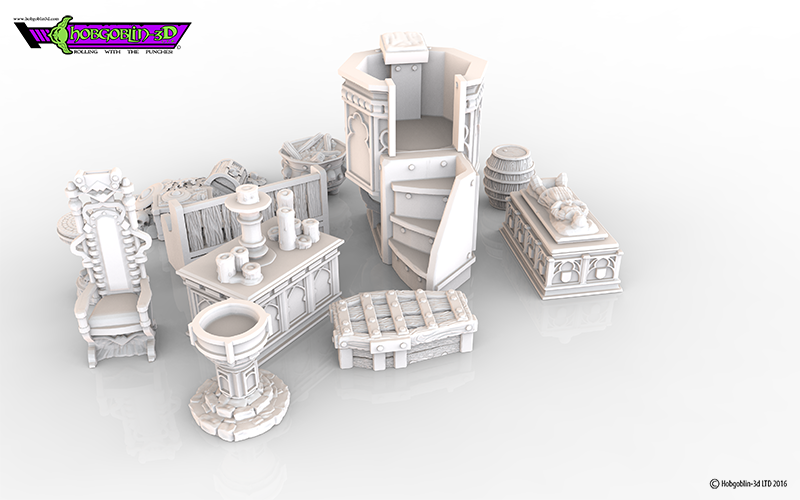 HG3D Dungeon&Worship Mega Pack 3D Print 119793 HG3D Dungeon&Worship Mega Pack 3D Print 119793