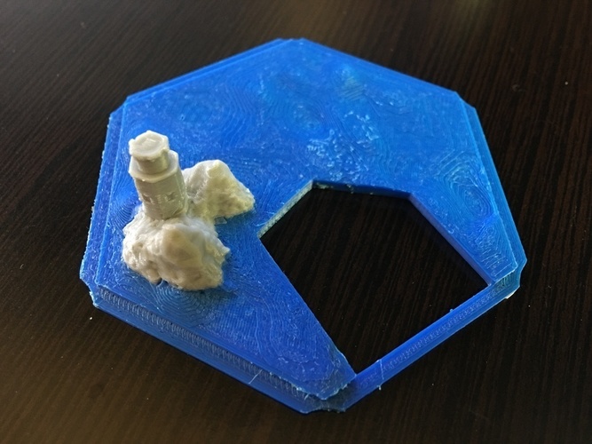Catan Magnetic Bases - 5mm Spherical Neodymium with tile platfor 3D Print 119852