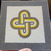 Small Roman Mosaic - 4 colours King Solomon knot 3D Printing 120075