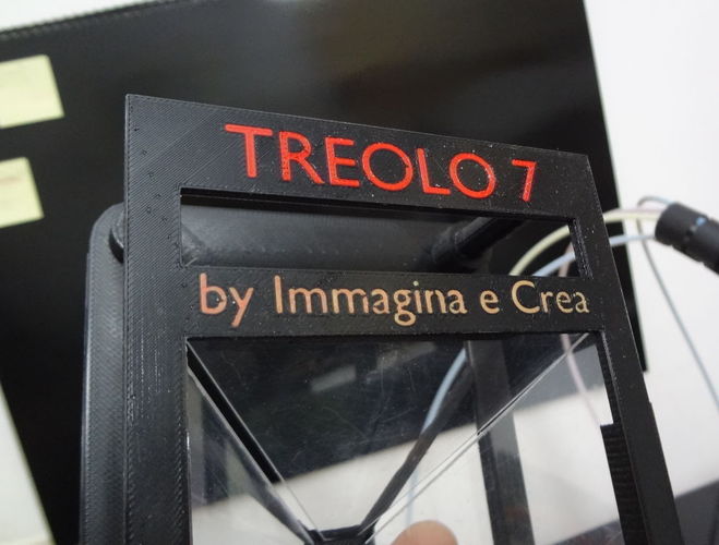 TREOLO 7 - Another holographic pyramid (Glue less) 3D Print 120088