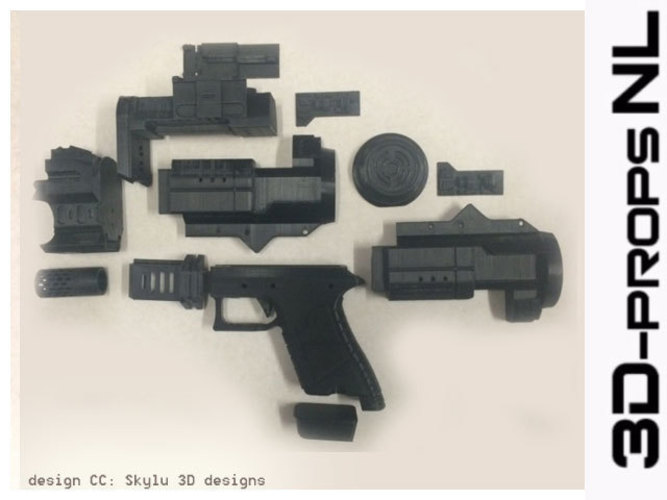 Holtzman Proton Pistol Ghostbusters 3D Print 120256
