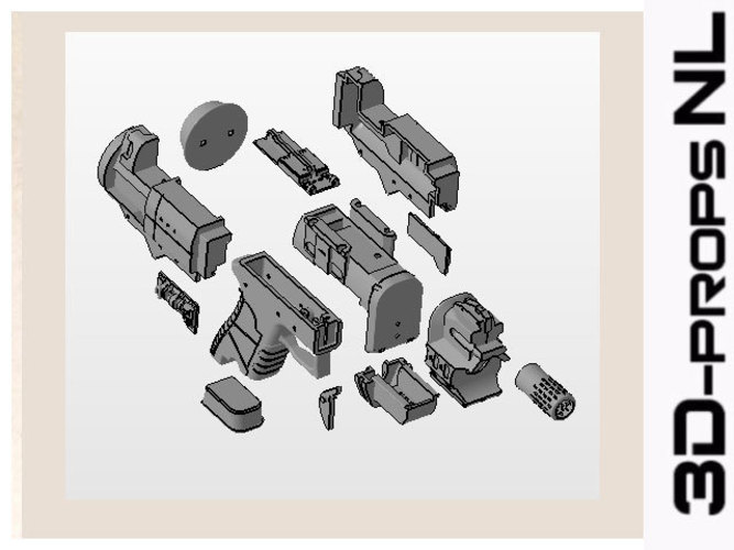 Holtzman Proton Pistol Ghostbusters 3D Print 120259