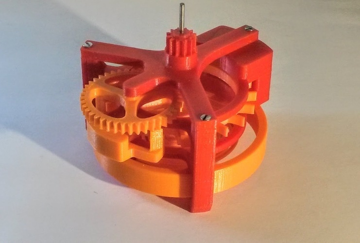 3D-printed Watch with Tourbillon 3D Print 120317