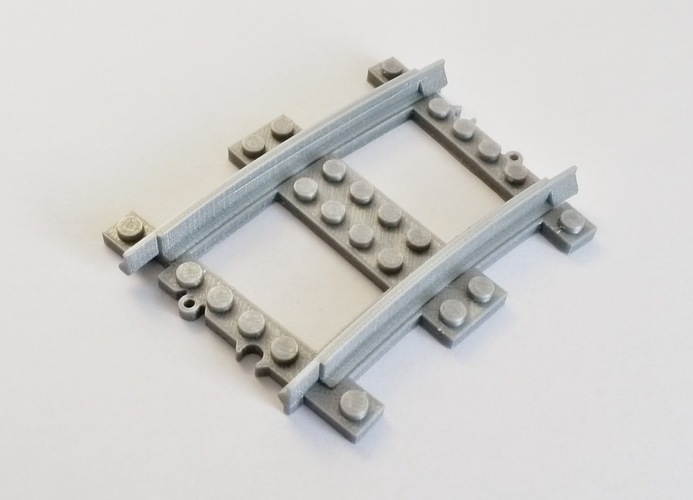 Lego Train Track curved large Radius 3D Print 120323