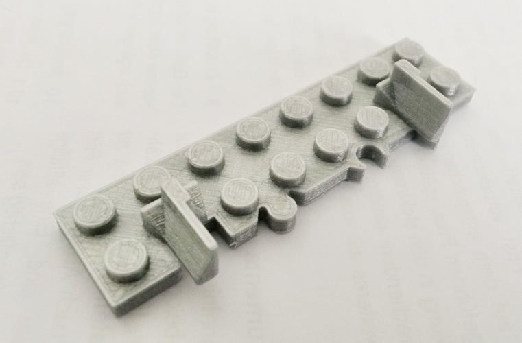 Lego Train Track Adapter 3D Print 120328