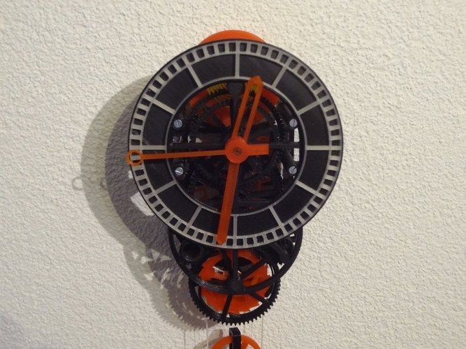 3D printed mechanical Clock with Anchor Escapement 3D Print 120334