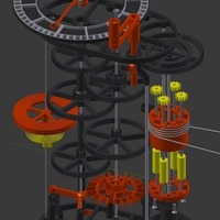 3D printed mechanical Clock with Anchor Escapement - Thumbnail 4