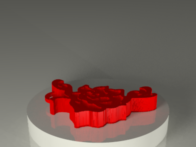 Rose_colgante 3D Print 120338