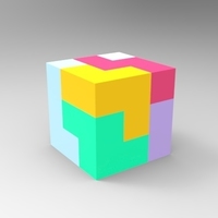 Small Soma Block Puzzle 3D Printing 120547