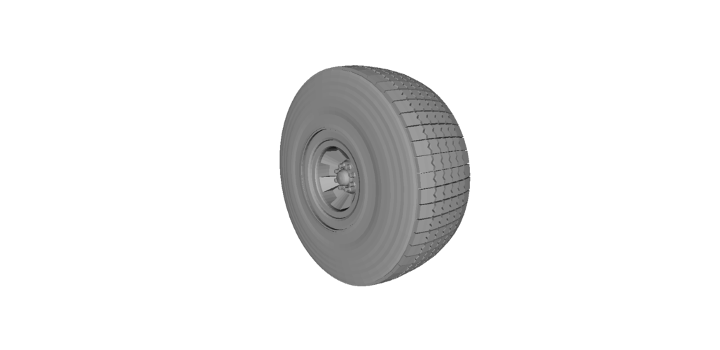 Heavy Equipment Wheel and Tire 3D Print 120561