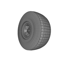 Small Heavy Equipment Wheel and Tire 3D Printing 120563