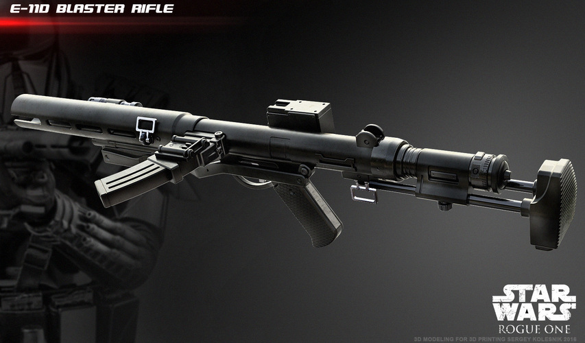 The E-11D blaster rifle 3D print model 3D Print 120565