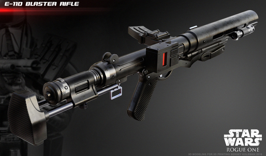 The E-11D blaster rifle 3D print model 3D Print 120566