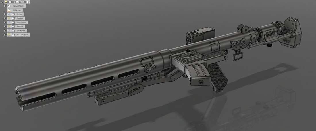 The E-11D blaster rifle 3D print model 3D Print 120568