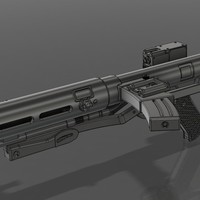 The E-11D blaster rifle 3D print model - Thumbnail 4