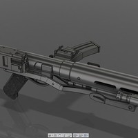 The E-11D blaster rifle 3D print model - Thumbnail 5